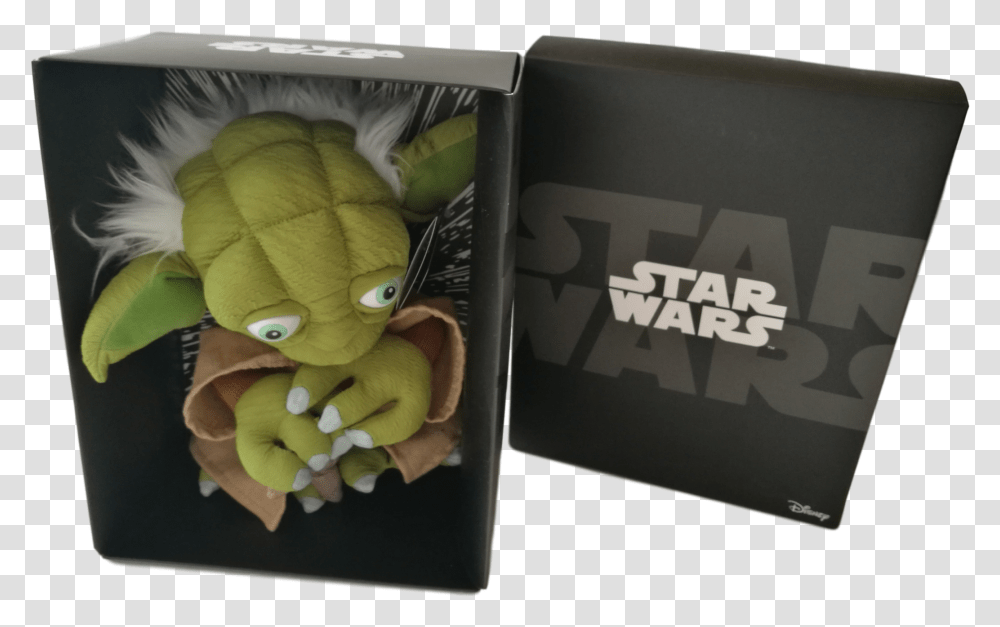 Download Star Wars Black Line Plush Yoda Star Wars, Box, Text, Carton, Cardboard Transparent Png