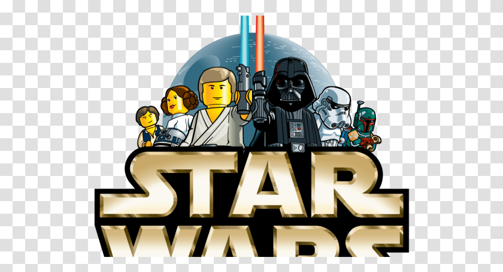 Download Star Wars Clipart Blue Lightsaber Image With No Lego Star Wars, Crowd, Text, Helmet, Clothing Transparent Png