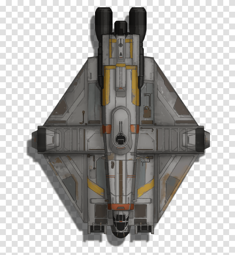 Download Star Wars Icons Rpg Star Wars Rebels Ghost Top, Spaceship, Aircraft, Vehicle, Transportation Transparent Png