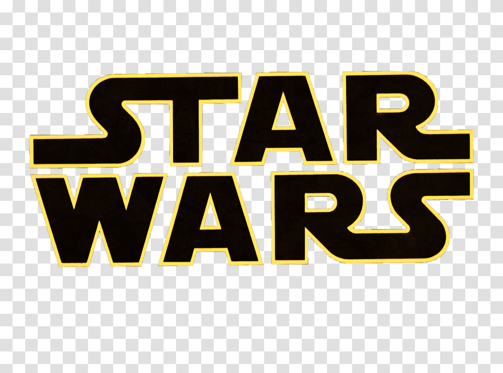 Download Star Wars Logo Star Wars Logo Gold, Text, Word, Alphabet, Symbol Transparent Png