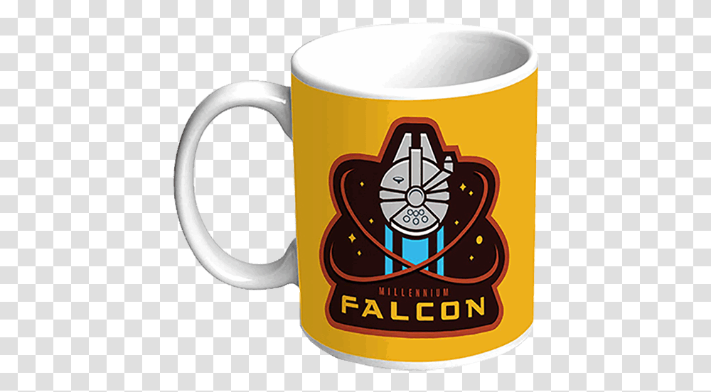 Download Star Wars Logos Image Millennium Falcon, Coffee Cup, Tape, Beverage, Drink Transparent Png