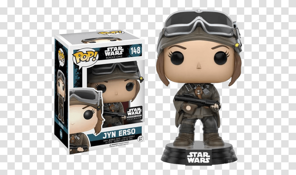 Download Star Wars Smuggler's Bounty Rogue One Us Exclusive Funko Pop Star Wars Jyn Erso, Toy, Figurine, Doll, Disk Transparent Png