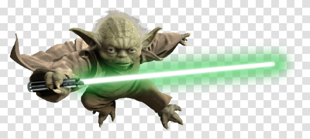 Download Star Wars Yoda Image For Free Star Wars Yoda, Duel, Light, Laser, Person Transparent Png