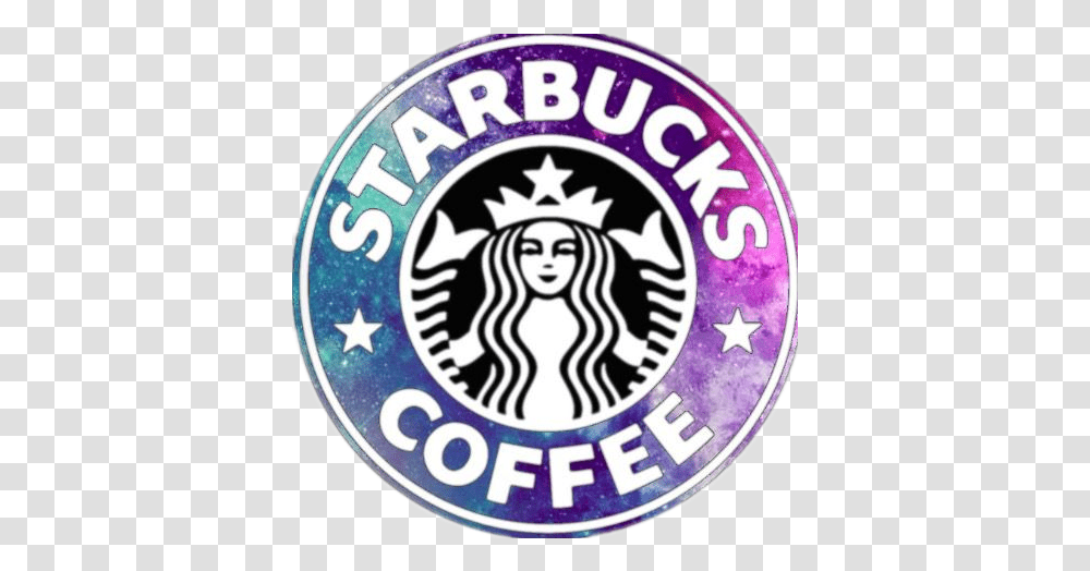 Download Starbucks Clipart Galaxy Starbucks Logo Circle Starbucks, Symbol, Trademark, Badge, Label Transparent Png