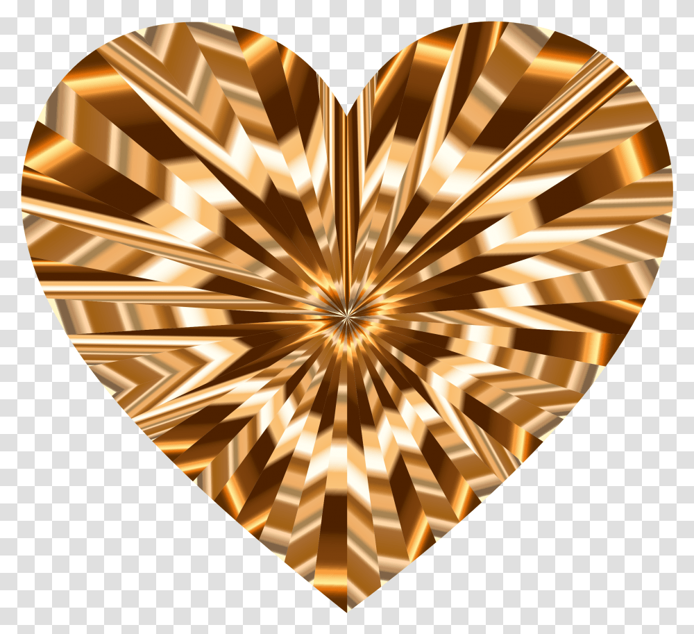 Download Starburst Heart 9 Jpg Black And White Library Brown Heart, Gold, Plectrum, Gold Medal, Trophy Transparent Png