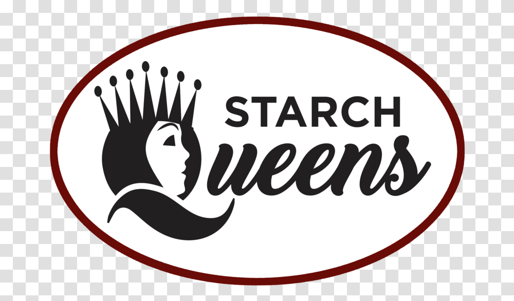 Download Starch Queen Logo Image With No Background Clip Art, Label, Text, Sticker, Dish Transparent Png