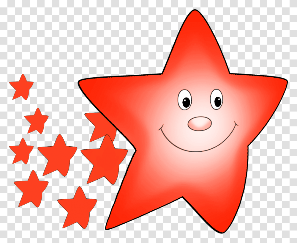 Download Stars Clipart Comet Red Stars Clipart Image Star Cartoon Gif, Symbol, Star Symbol, Snowman, Winter Transparent Png