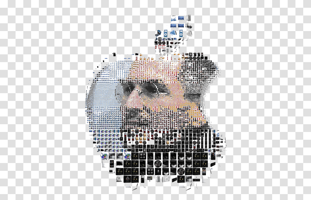 Download Steve Jobs Image Logo Apple With Steve Jobs, Collage, Poster, Advertisement, Art Transparent Png