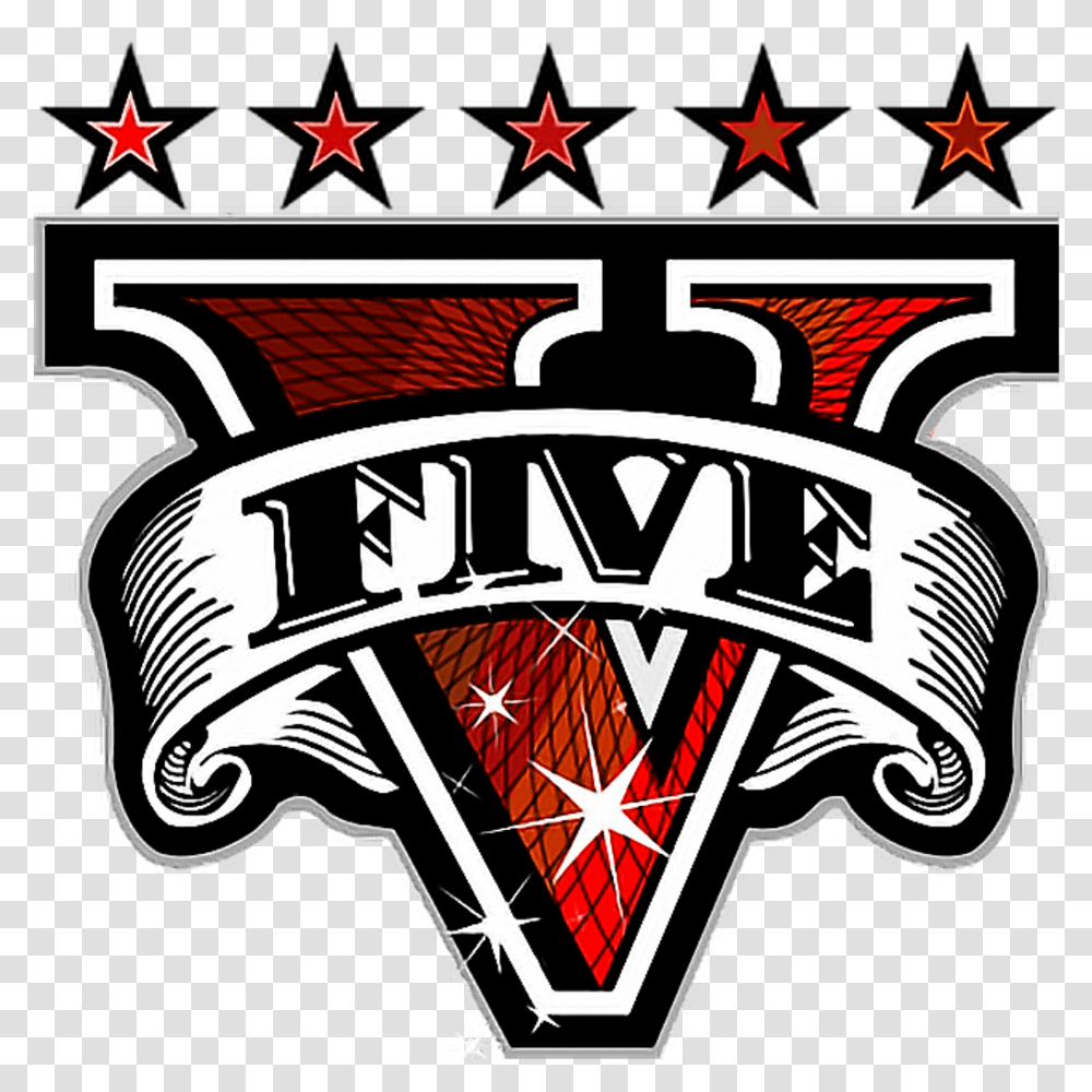 Download Sticker Nobackground Gta Gtav Gta5 Gtaonline Red Gta 5 Logo, Symbol, Trademark, Emblem, Text Transparent Png