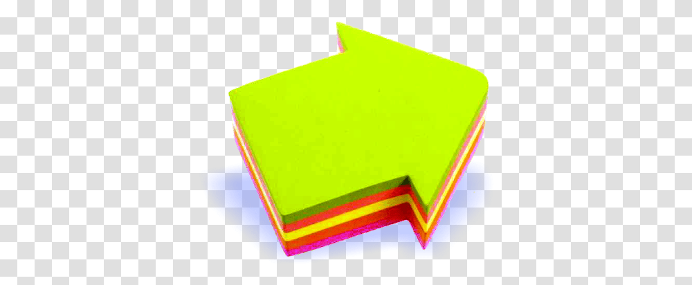 Download Sticky Notes Arrow Shape Arrow Post It Note Arrow Shaped Sticky Notes, Box, Paper Transparent Png