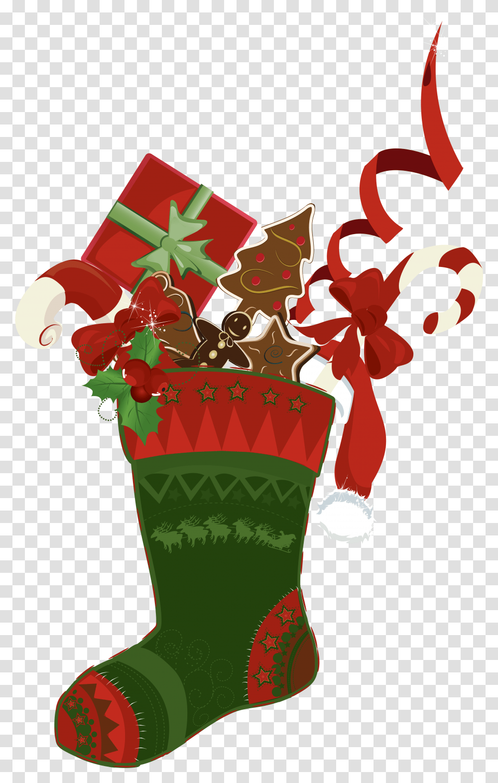 Download Stockings Decoration Christmas Drawing Free Hd Drawing Of Christmas Stocking, Gift Transparent Png