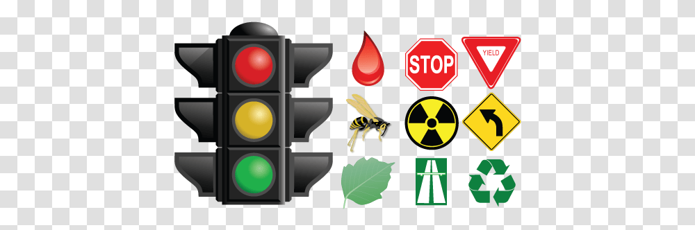 Download Stoplight Red Traffic Light Full Size Image Stop Start Continue Traffic Light, Symbol, Sign, Road Sign,  Transparent Png