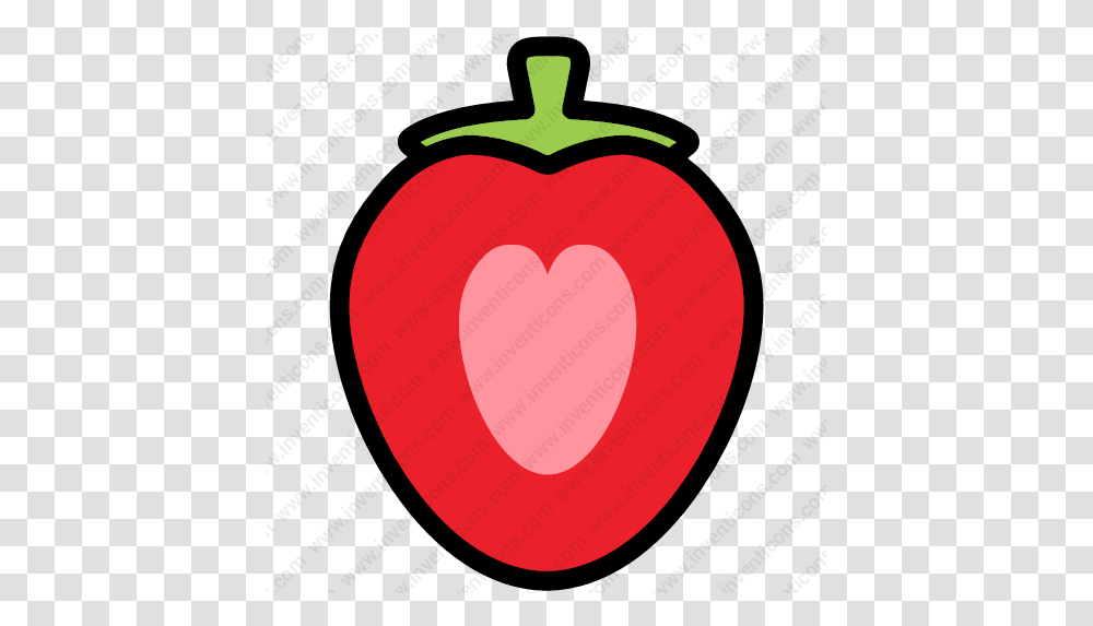 Download Strawberry Half Vector Icon Inventicons Clip Art, Plant, Vegetable, Food, Tape Transparent Png