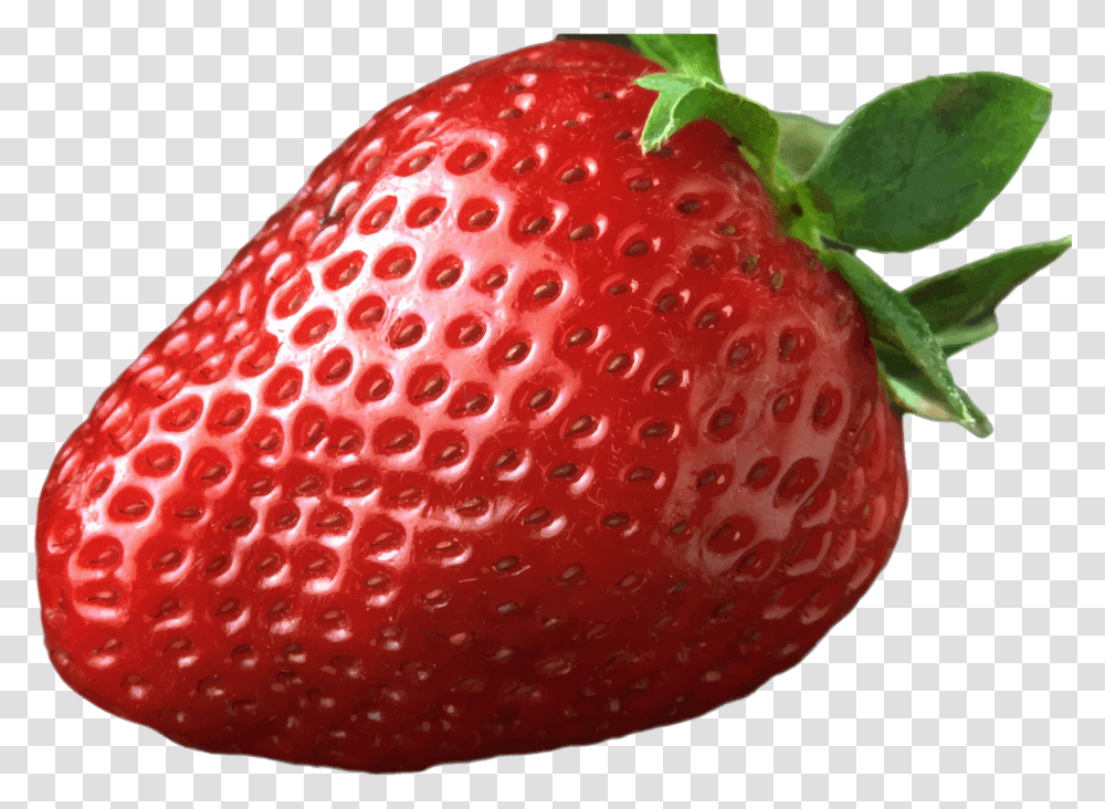 Download Strawberry Strawberry, Fruit, Plant, Food, Fungus Transparent Png