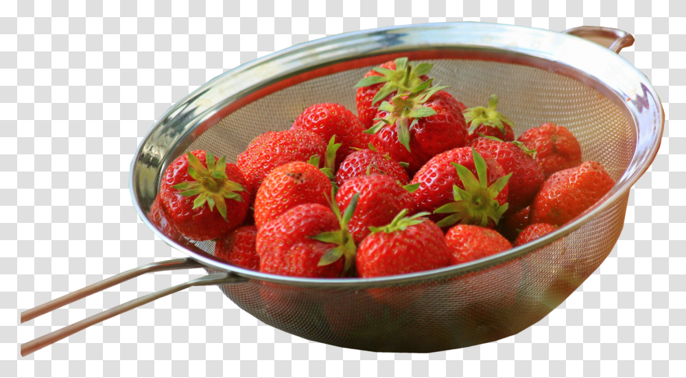 Download Strawberrys In A Cup Image For Free Frutas Que Tengan Minerales Transparent Png