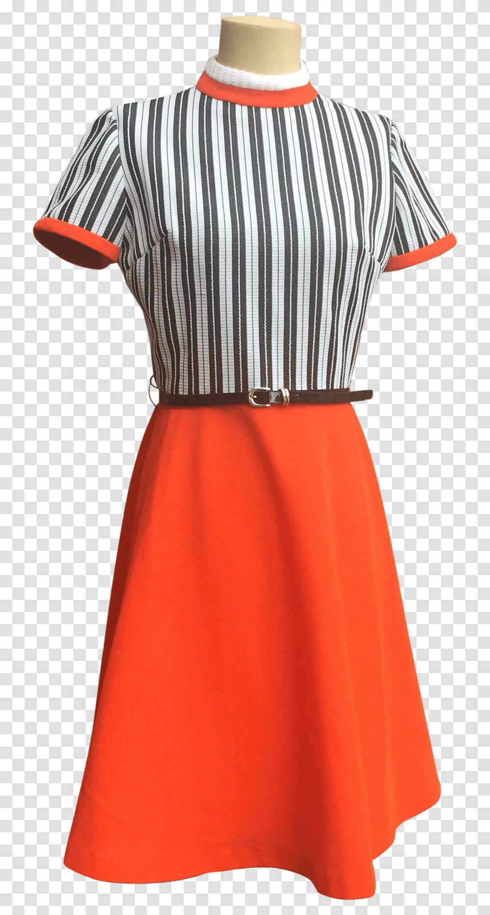 Download Striped Dress Photos Vintage Dresses, Apparel, Skirt, Person Transparent Png