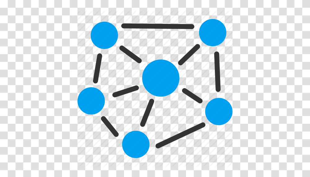 Download Structure Icon Blue Clipart Computer Icons Linked List, Sphere, Network, Nuclear Transparent Png