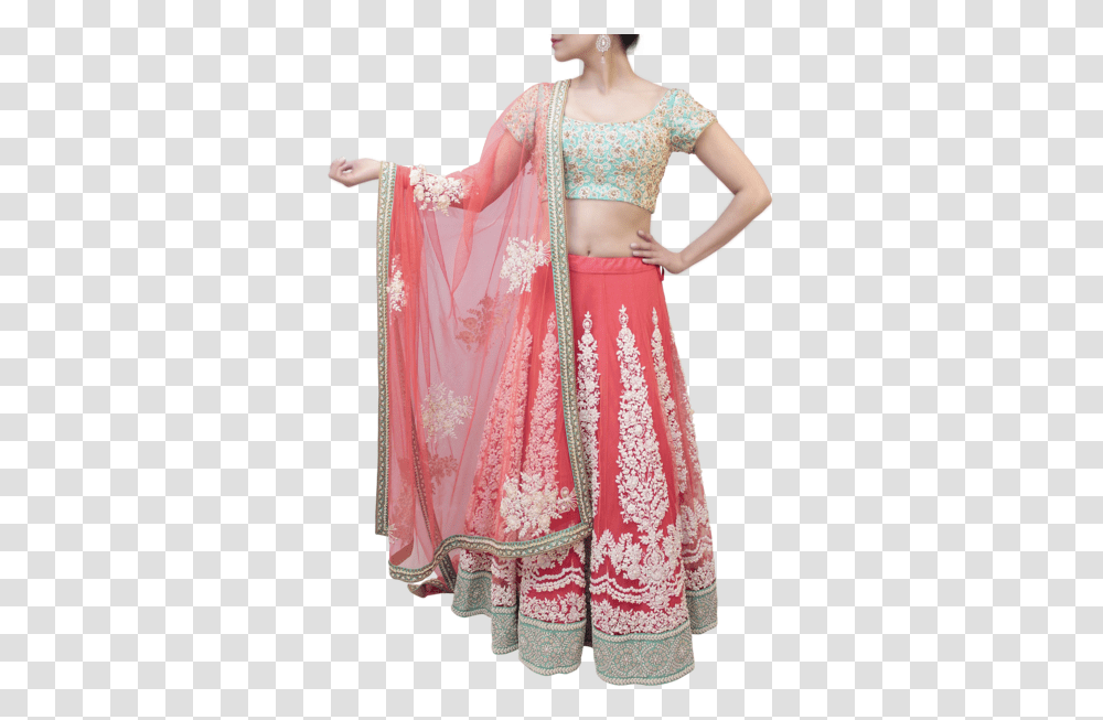 Download Styles Closet Mint Green And Silk, Clothing, Apparel, Sari, Female Transparent Png