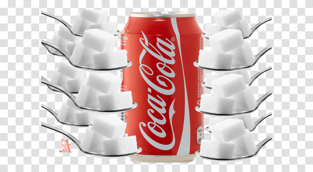 Download Sugar In Coke Much Sugar In A Can Of Coke Coca Cola, Beverage, Drink, Soda, Wedding Cake Transparent Png