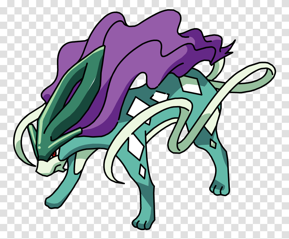 Download Suicune Suicune Pokemon Legendary Beasts, Horse, Mammal, Animal, Green Transparent Png