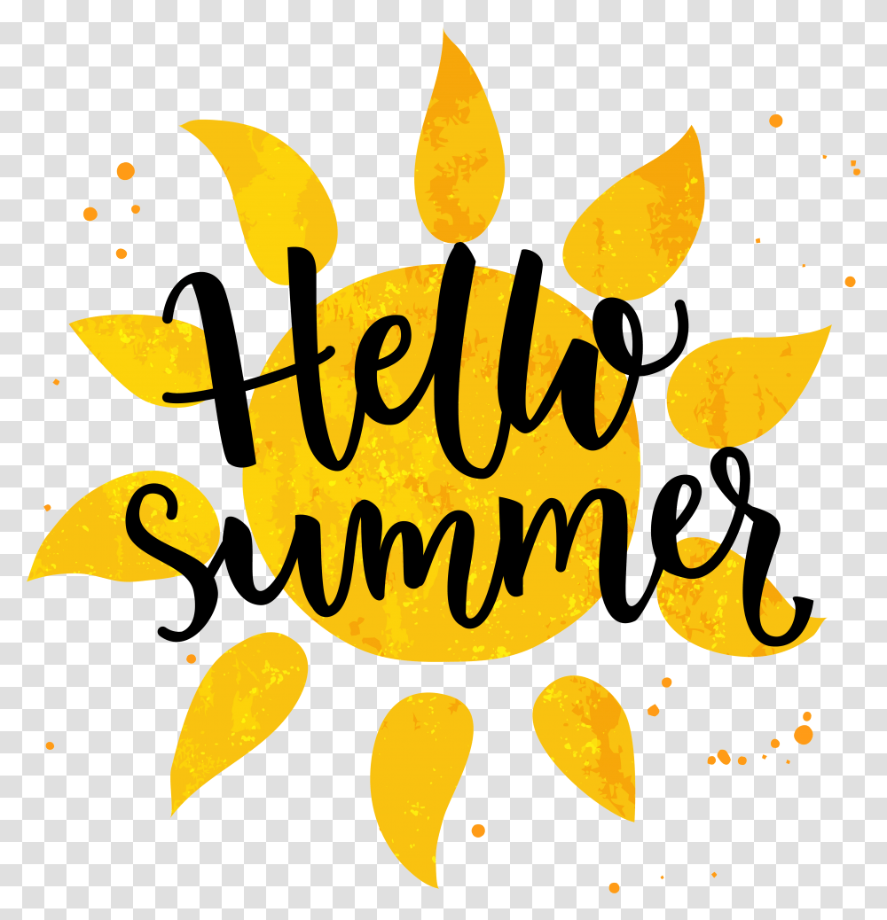 Download Summer Has Traditionally Been Calligraphy, Plant, Flower, Poster, Grain Transparent Png