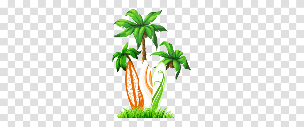 Download Summer Palm Trees Clipart Palm Trees Clip Art Tree, Plant, Food, Fruit, Flower Transparent Png