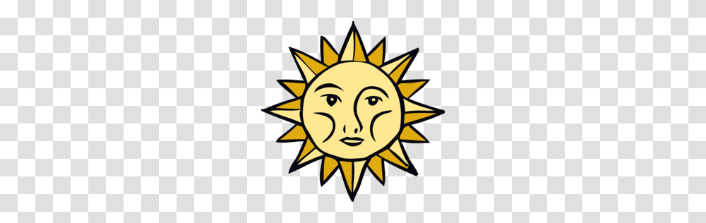 Download Sun With Face Clip Art Clipart Smiley Clip Art, Outdoors, Nature, Sky Transparent Png
