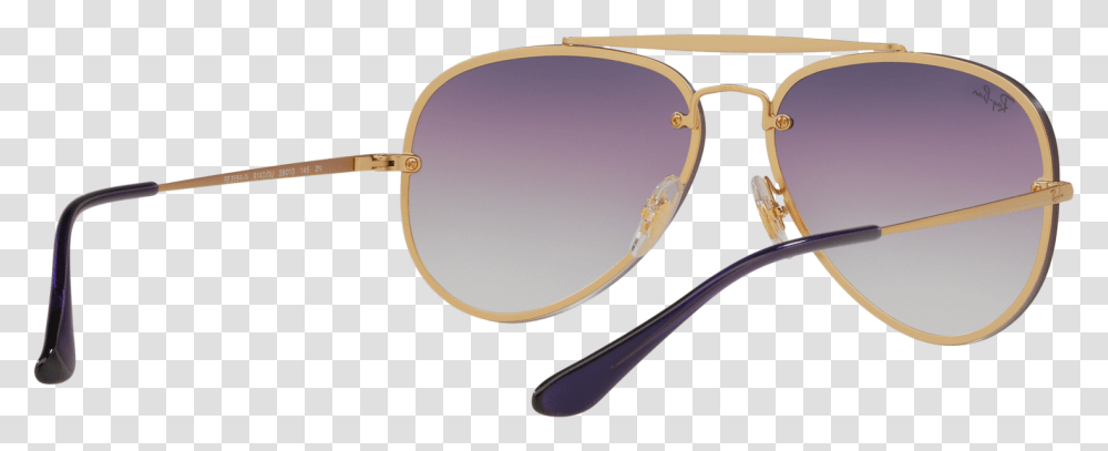 Download Sunglasses Ray Ban Aviator Blaze Gold Matte Rb3584n Shadow, Accessories, Accessory, Cutlery, Goggles Transparent Png