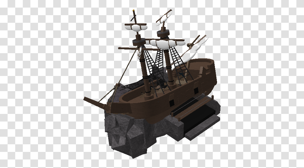 Download Sunken Ship Galleon Full Size Image Sunken Pirate Ship Roblox, Weapon, Vehicle, Transportation, Machine Transparent Png