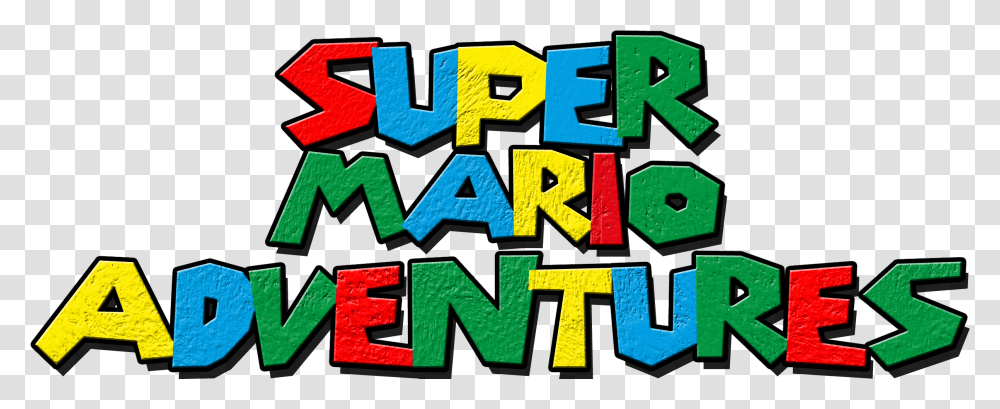 Download Super Mario Logo Hq Image Super Mario Adventures Logo, Alphabet, Text, Word, Art Transparent Png