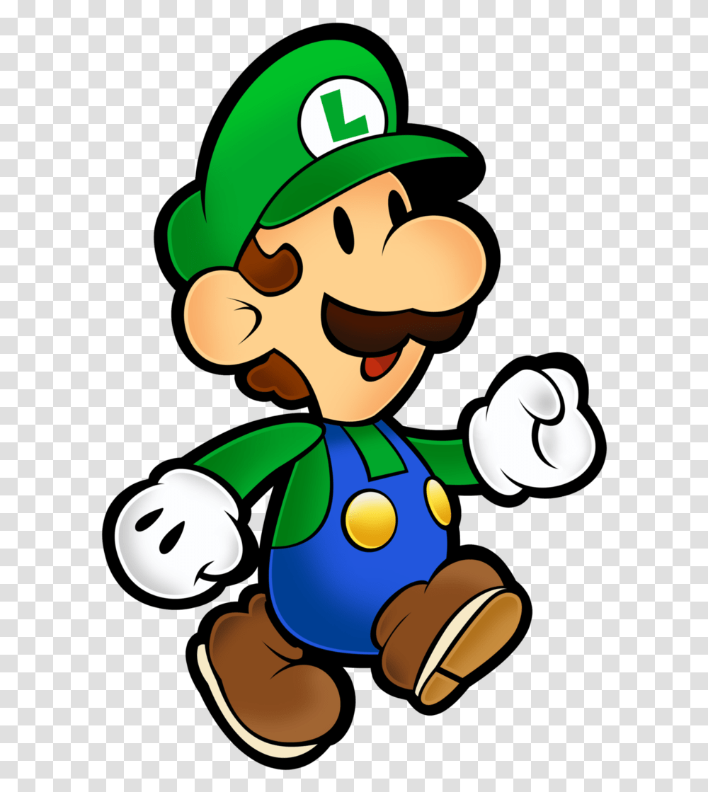 Download Super Mario Luigi Background Luigi Paper Mario, Elf, Performer, Graphics, Art Transparent Png