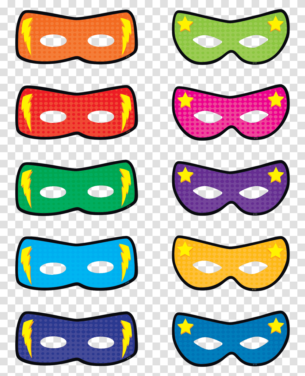 Download Superhero Masks Clip Art Clipart Superhero Mask Clip Art, Photo Booth, Mustache, Glasses, Accessories Transparent Png