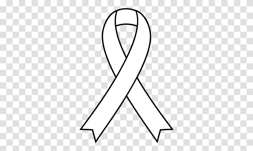 Download Support Ribbon Clipart White Ribbon Healthcare Workers Transparent Png