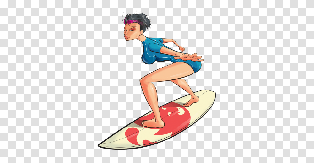 Download Surfing Free Image And Clipart, Person, Sea, Outdoors, Water Transparent Png