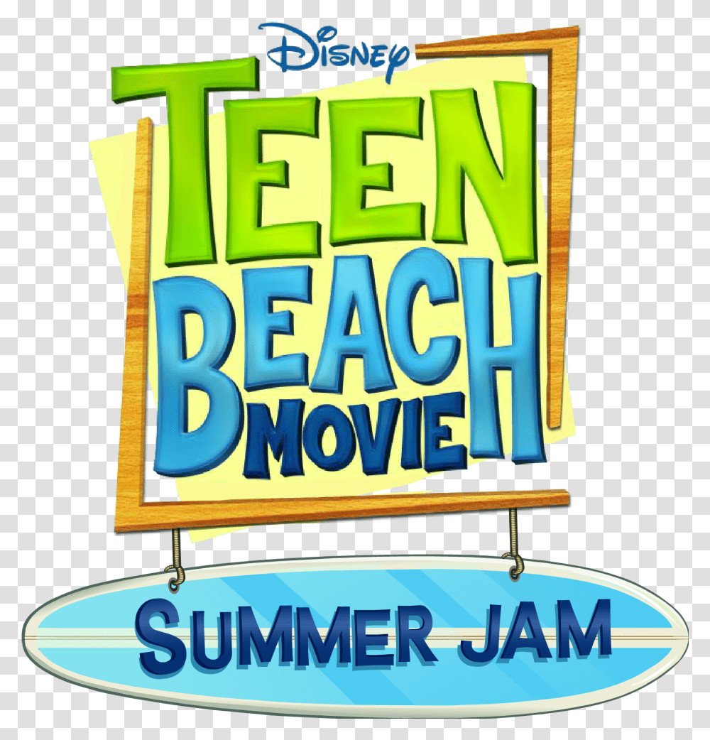 Download Surfs Up Teen Beach Movie Logo Teen Beach Movie Teen Beach Musical, Advertisement, Word, Text, Billboard Transparent Png