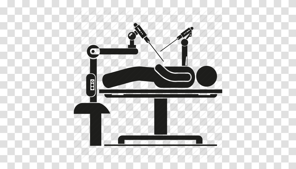Download Surgical Robot Clipart Surgeon Robot Assisted Surgery, Chair, Furniture, Armchair, Anvil Transparent Png