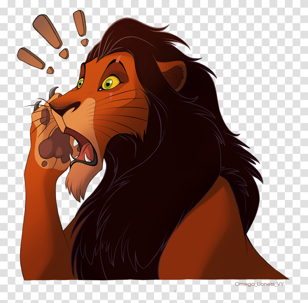 Download Surprised Scar Scar As A Lioness Image With Scar As A Lioness, Mammal, Animal, Wildlife Transparent Png