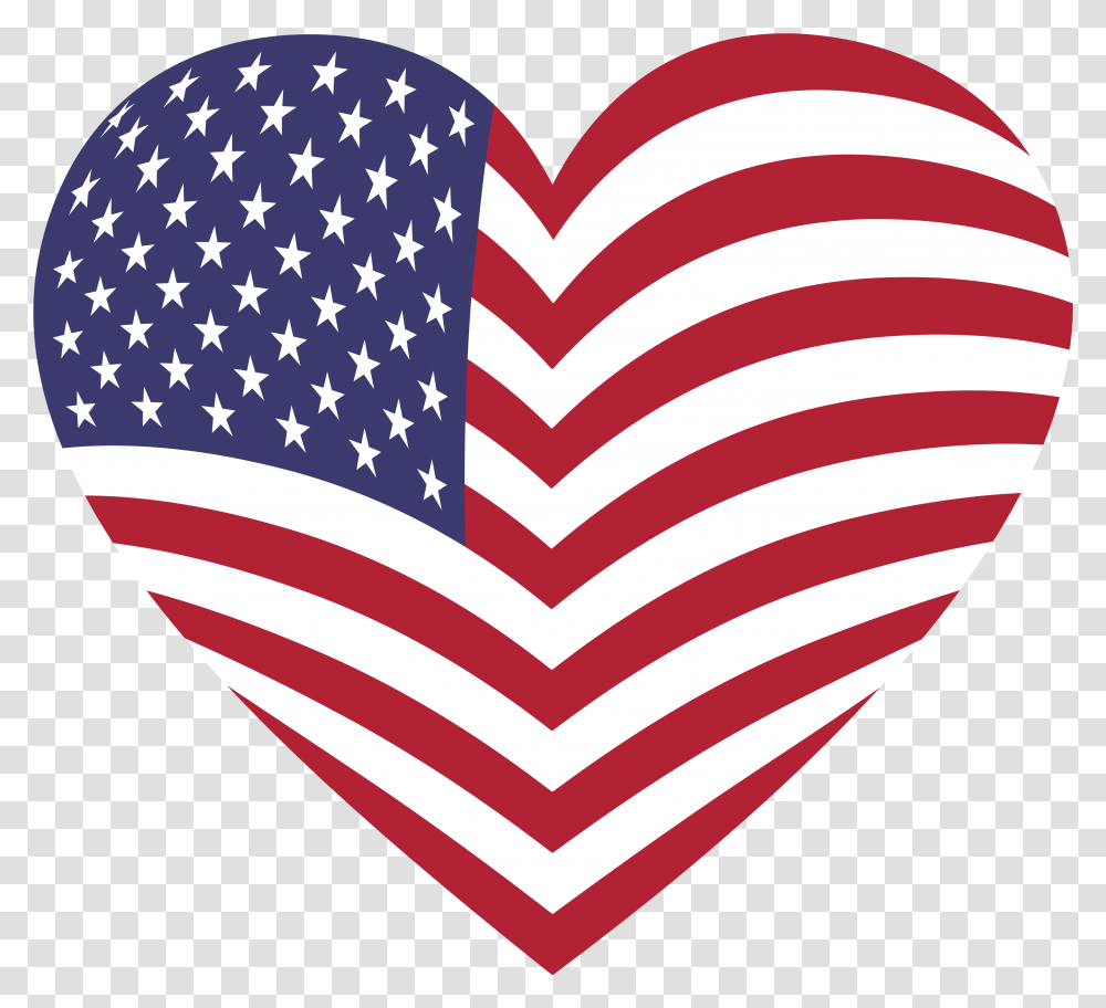 Download Svg Heart American Flag American Flag Heart Clipart, Symbol, Rug Transparent Png