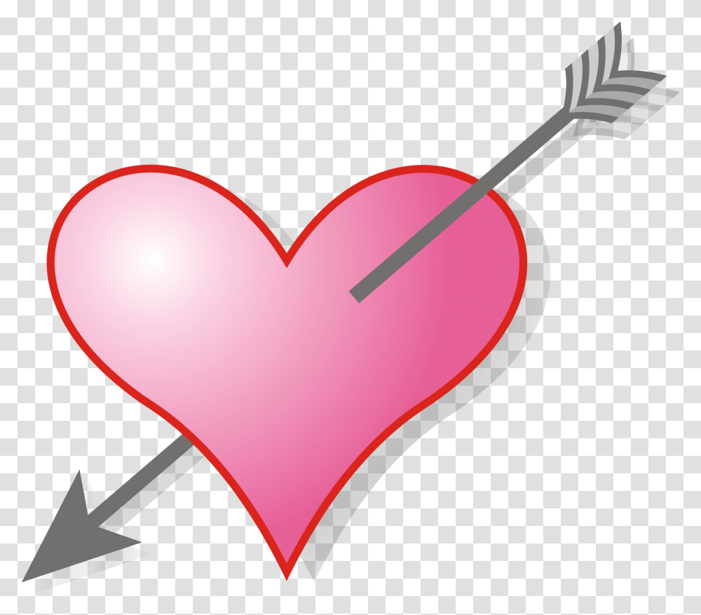 Download Svg Love Arrow Clipart Heart With Arrow Meaning, Balloon Transparent Png