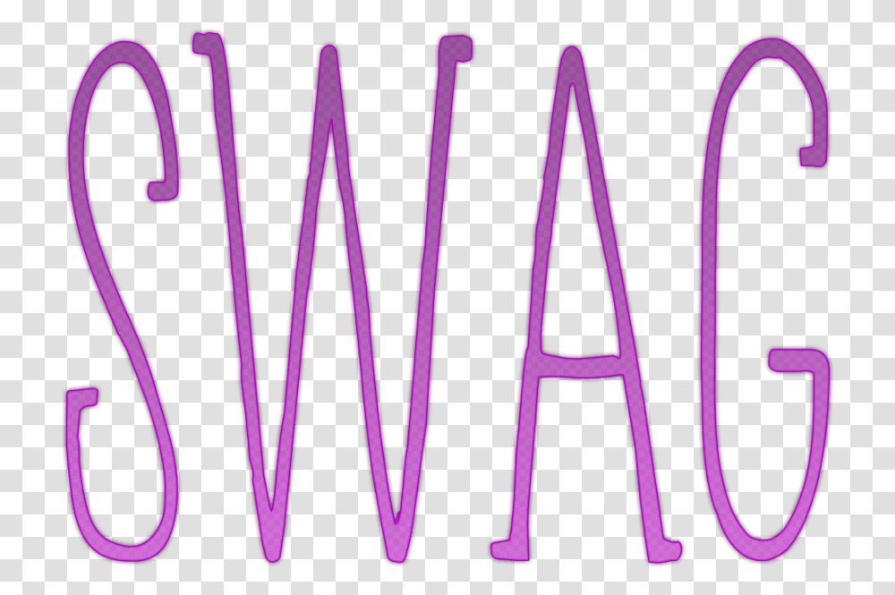 Download Swag Images Clip Art, Text, Alphabet, Purple, Scissors Transparent Png
