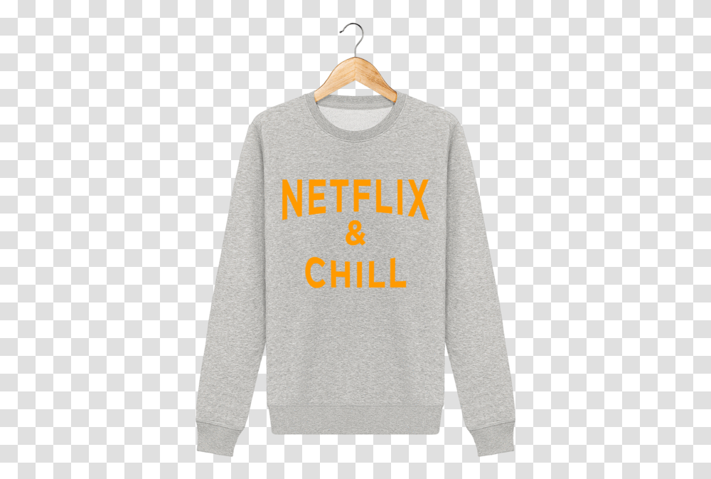 Download Sweat Bio Netflix & Chill Full Size Image Man, Clothing, Apparel, Sleeve, Long Sleeve Transparent Png