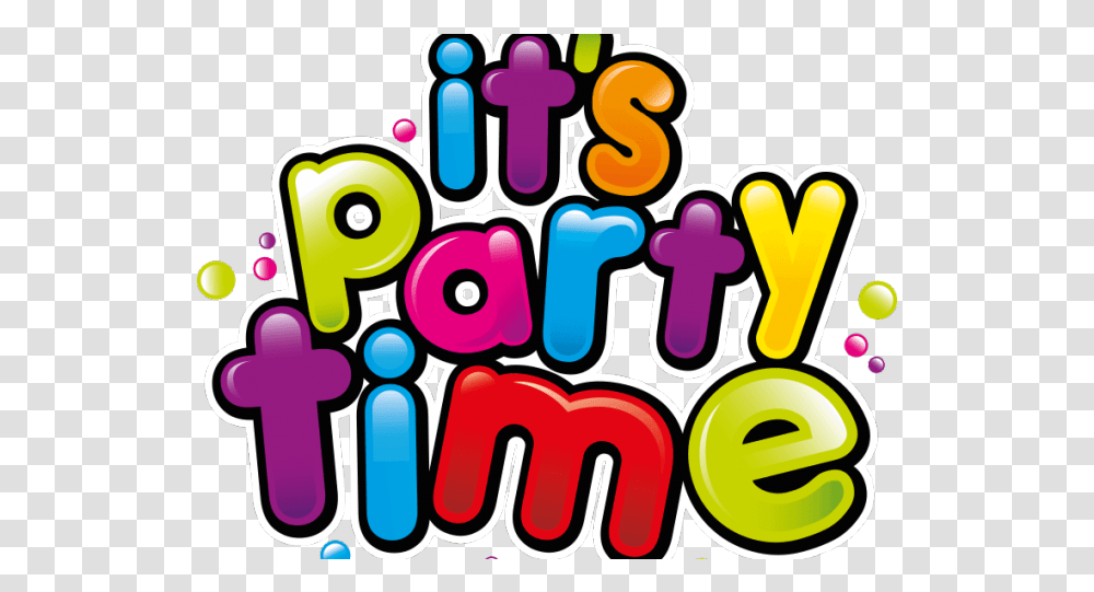 Download Swimming Clipart Birthday Party Party Time Clip Its Party Time Clipart, Label, Text, Sticker, Graphics Transparent Png