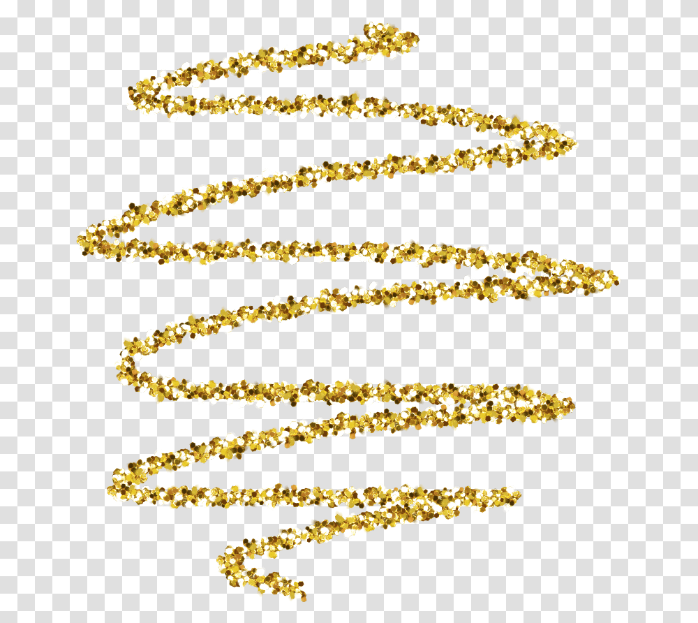 Download Swirl Gold Glitter Useit Gold Glitter Swirl, Bead, Accessories, Accessory, Chain Transparent Png