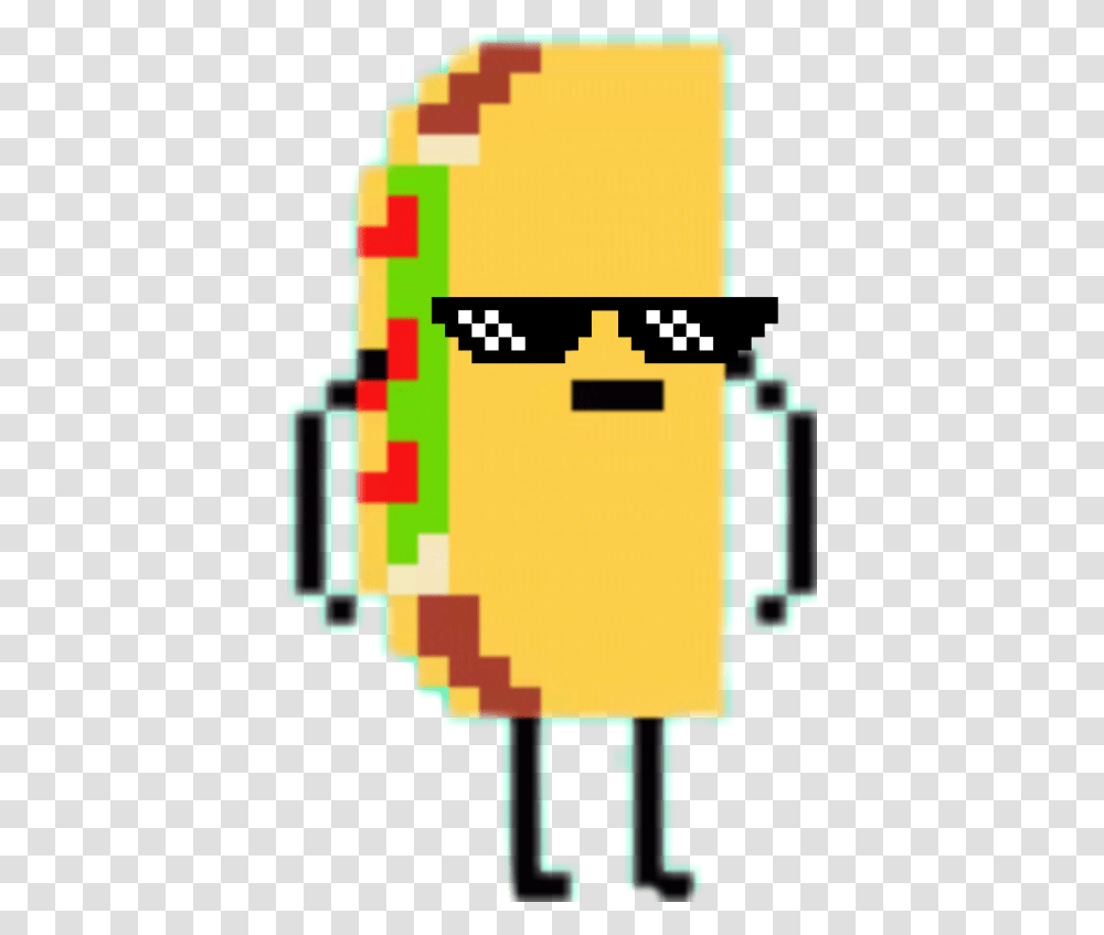 Download Taco Emoji Taco Animated Pixel Art, Pac Man Transparent Png