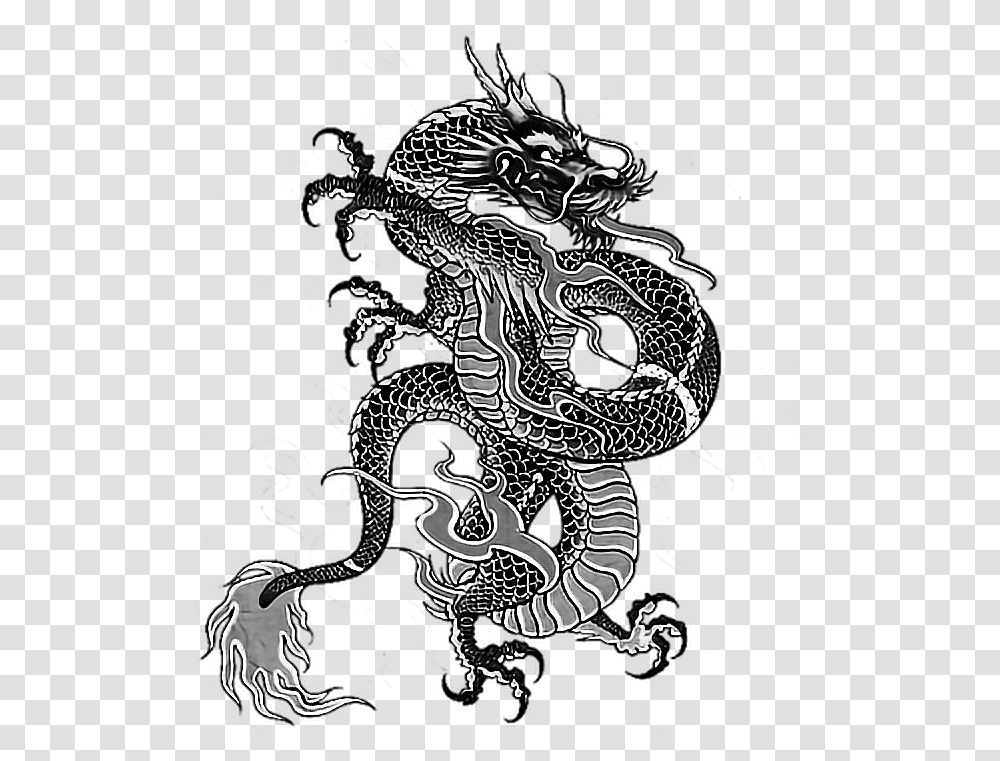 Download Tattoo Irezumi Dragon Dragonballz Yakuza Ninja Dragon Traditional Japanese Art, Person, Human Transparent Png