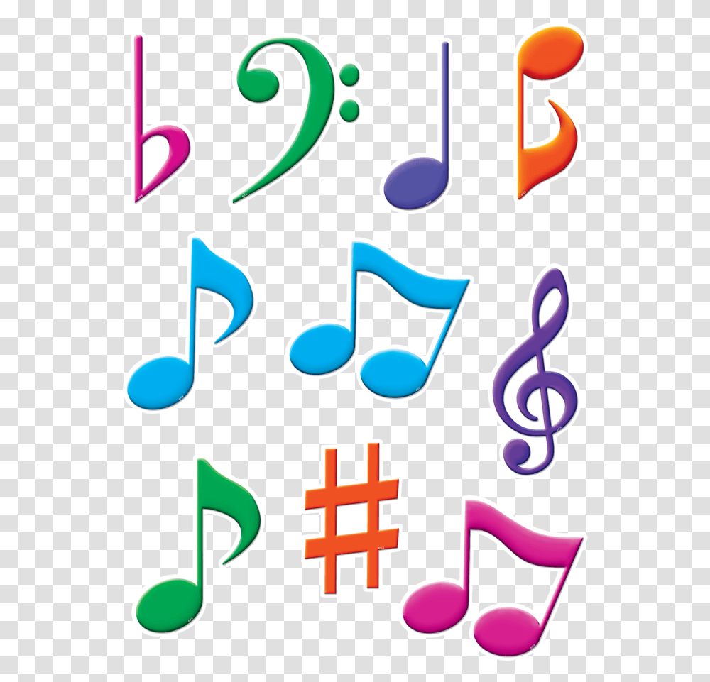 Download Tcr 5417 Musical Notes Cutouts Educators Treble Clef, Text, Label, Alphabet, Symbol Transparent Png