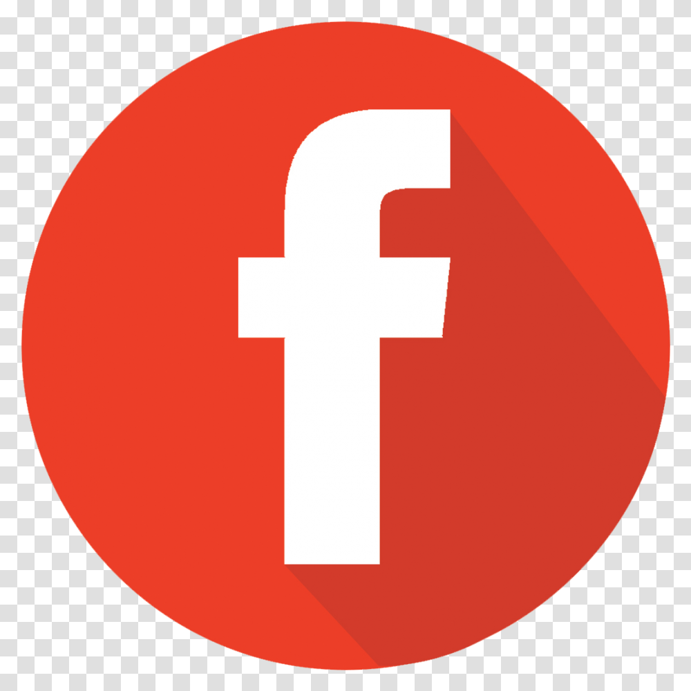 Download Teamviewer Software Facebook Icon In Facebook Icon Red White, First Aid, Logo, Symbol, Trademark Transparent Png