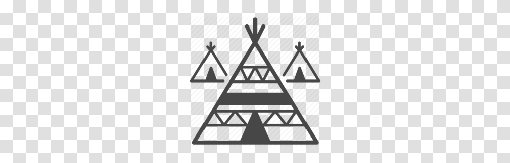 Download Teepee Fire Clipart Tipi Campfire Clip Art, Triangle, Plot, Pattern Transparent Png