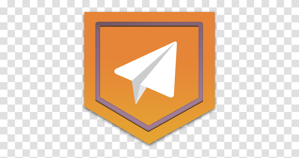 Download Telegram Logo Telegram Logo, Paper, Art, Triangle, Origami Transparent Png