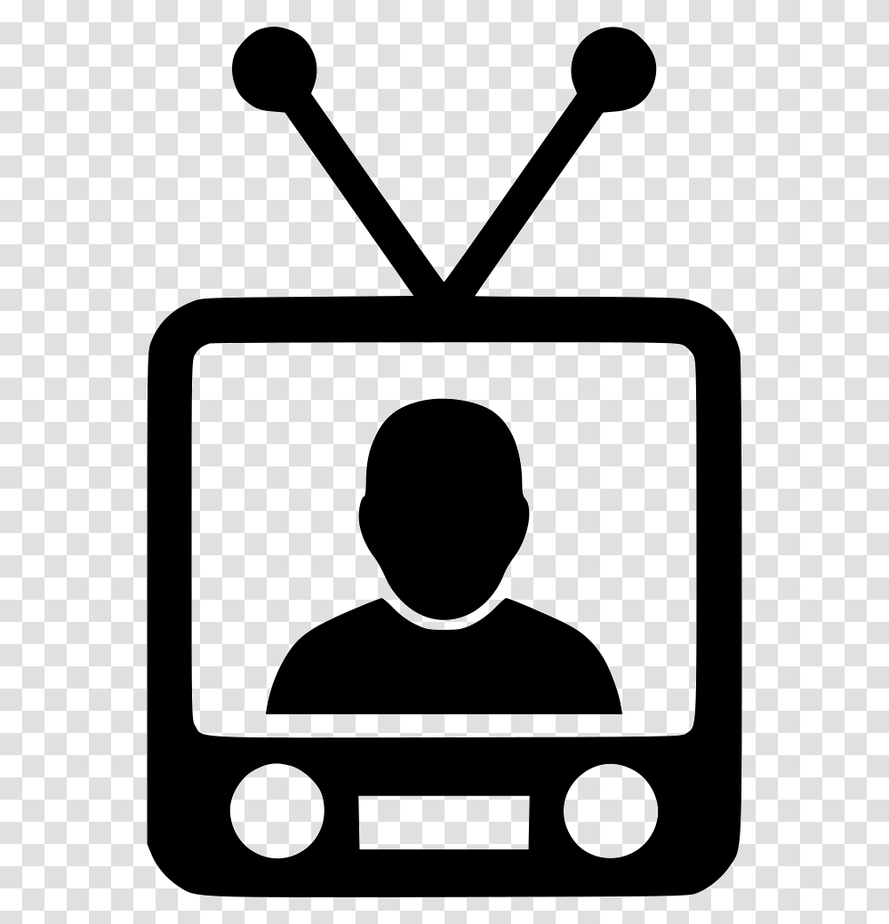 Download Television Clipart Television Clip Art Television, Shovel, Tool, Silhouette Transparent Png